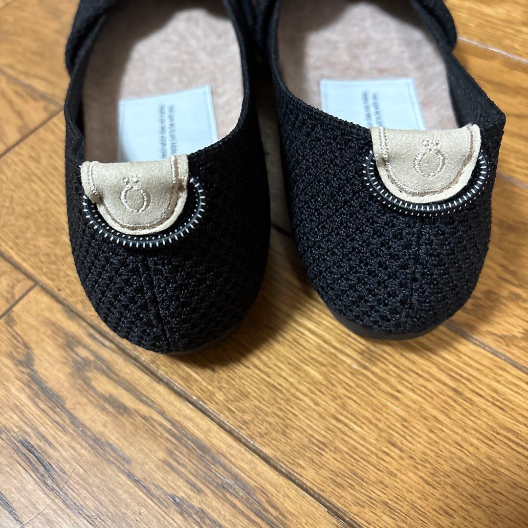 yuka様　Offen オッフェン フラット パンプス リボン ニット 38