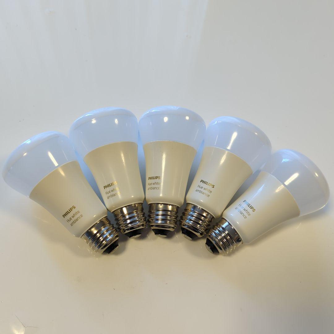 Philips Hue white ambiance A60 5個セット