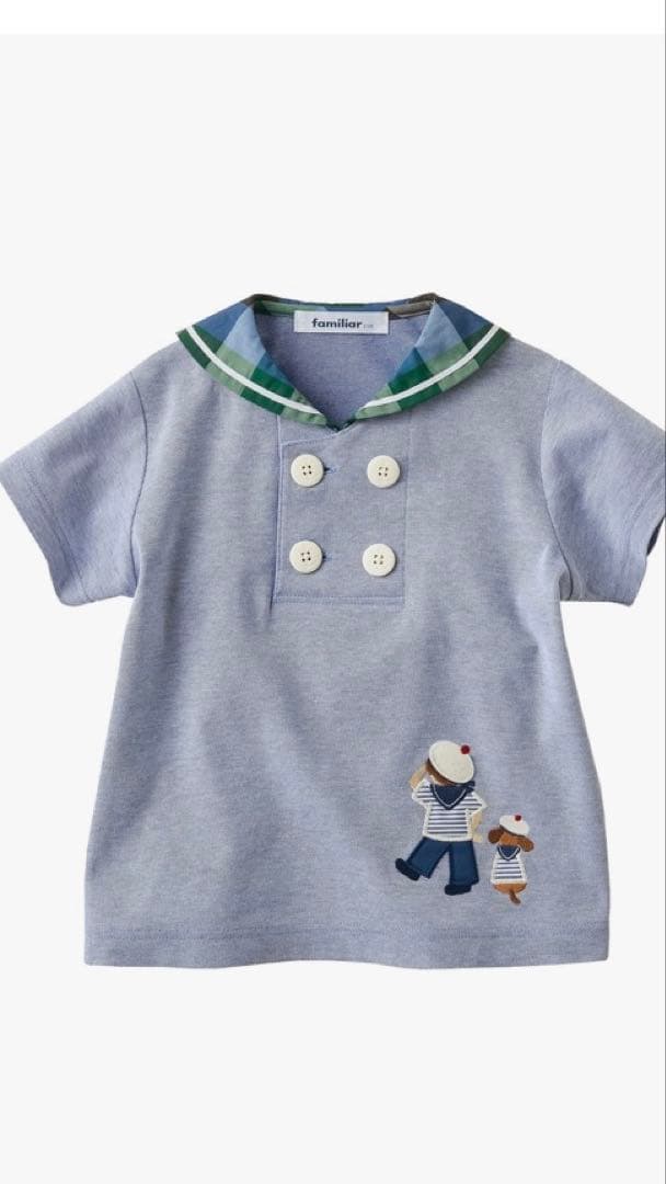 ファミリア　男の子　女の子　セーラーTシャツ120