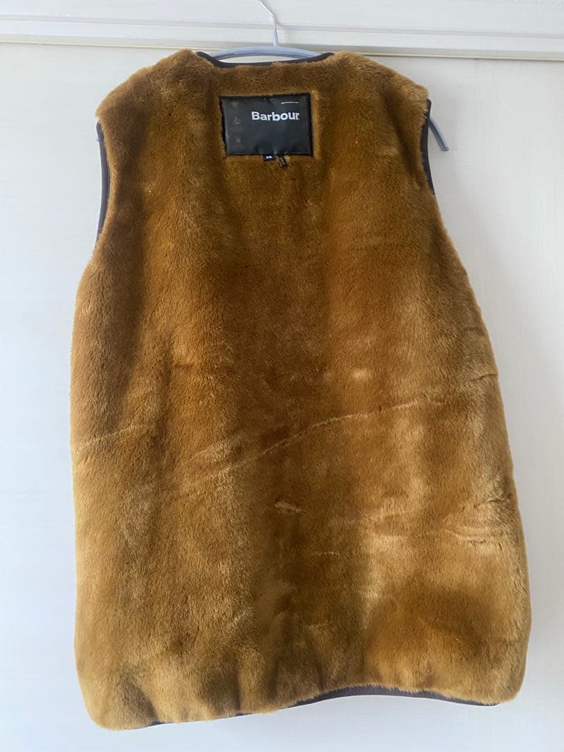 Barbour ブラウンファーベスト　サイズ38