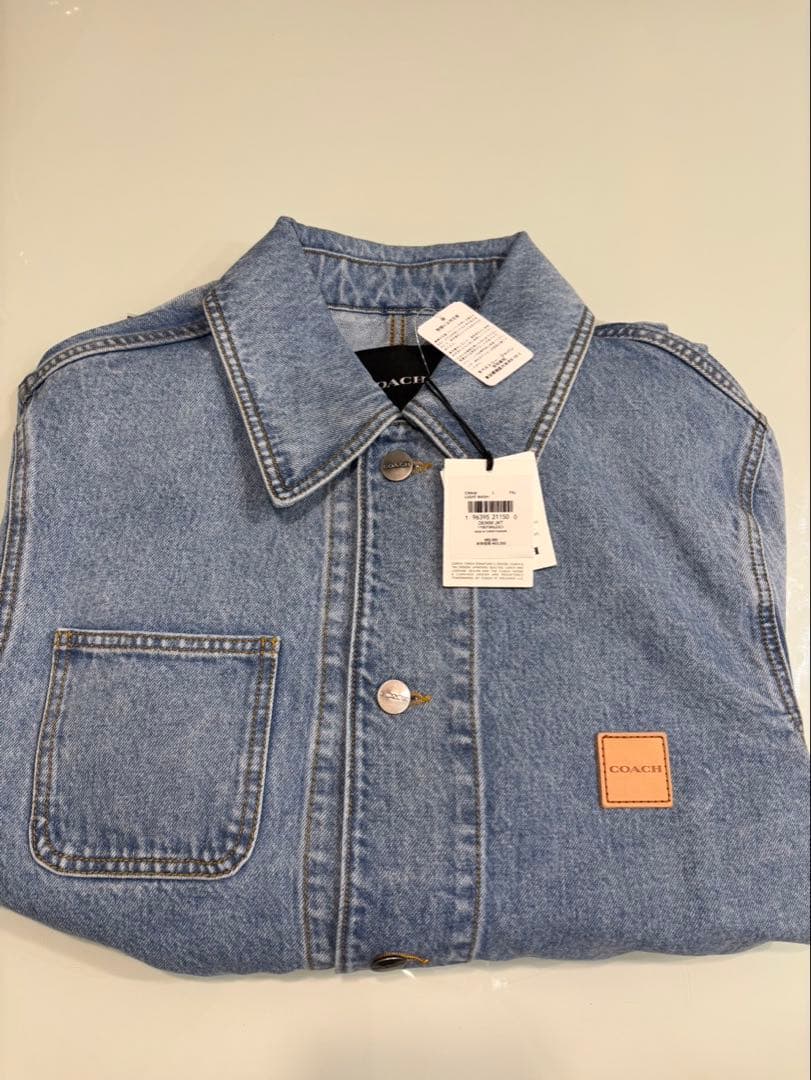 ちーCOACHコーチデニムチョアジャケットブルゾンアウター限定Gジャン