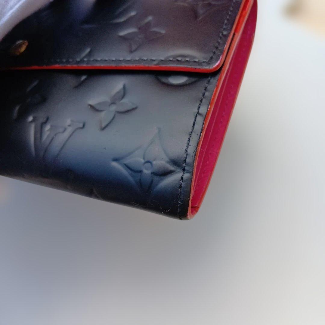 Louis Vuitton ヴェルニ　ポルトフォイル　サラ　長財布 ブラック