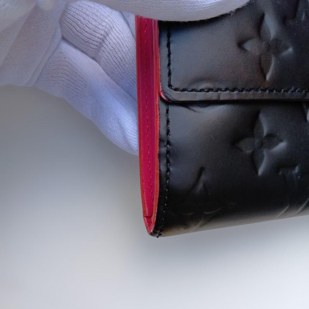 Louis Vuitton ヴェルニ　ポルトフォイル　サラ　長財布 ブラック