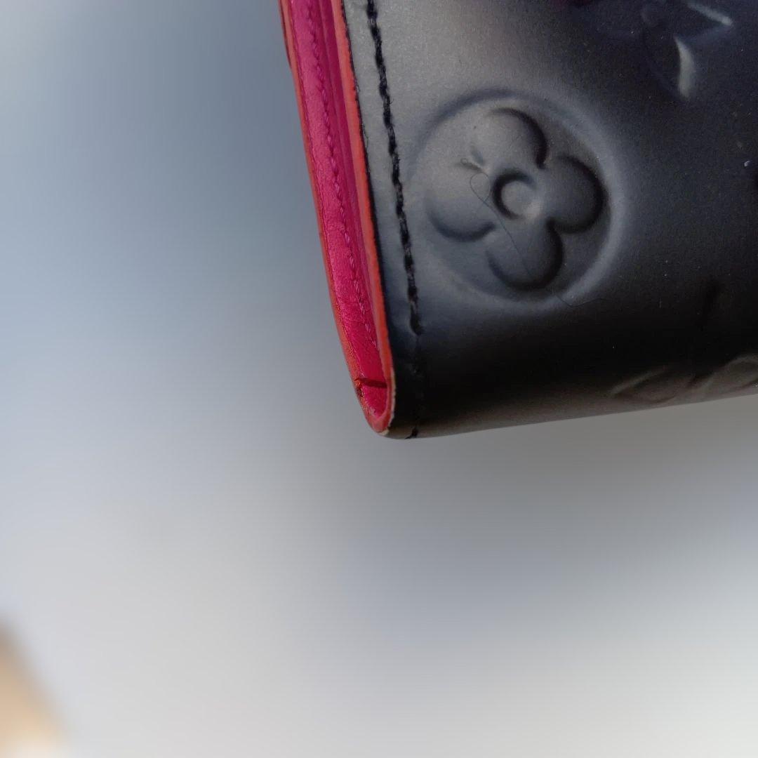 Louis Vuitton ヴェルニ　ポルトフォイル　サラ　長財布 ブラック