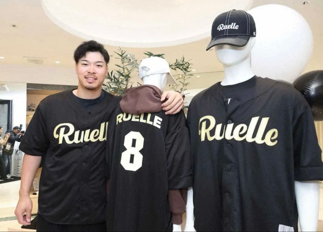 Ruelle 阪神タイガース 佐藤輝明 コラボ ベースボールシャツ XLサイズ