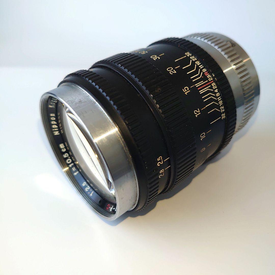 ＮikkorＰ−C AUTO 105mm Ｆ2.5スクリューマウント 革ケース付