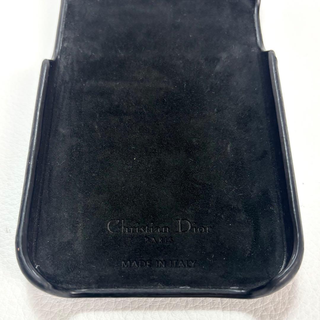 【美品】ディオール　カナージュ　iPhone14Pro スマホケース　ブラック