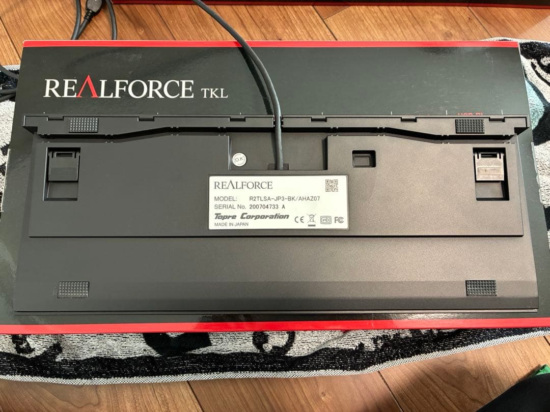 【清掃済】REALFORCE TKL SA R2TLSA-JP3-BK