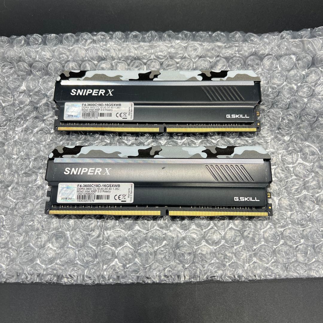 デスクトップ用メモリ F4-3600C19D-16GSXWB 2枚組