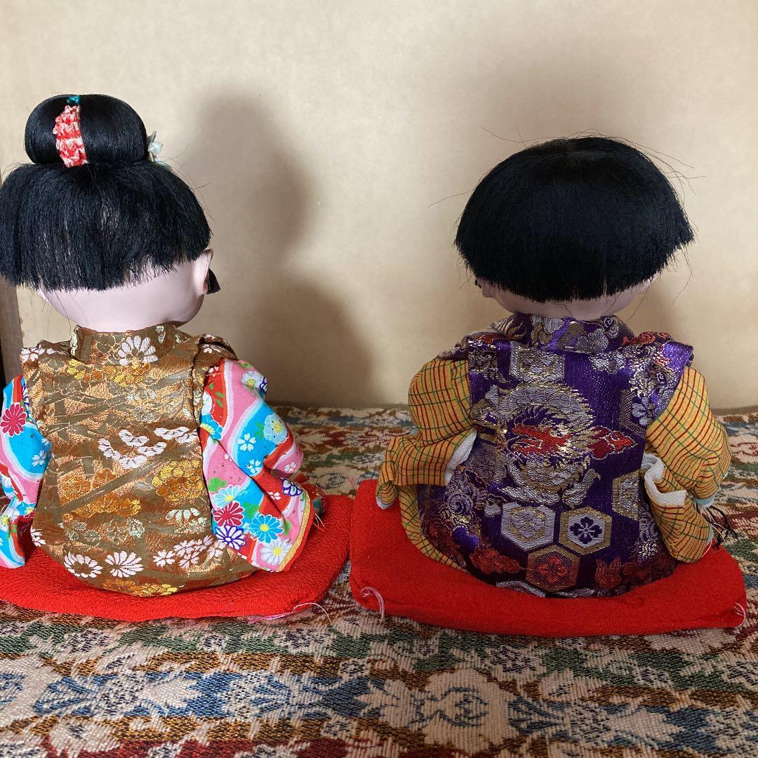 レトロ　お座りできる人形　市松人形　アンティーク
