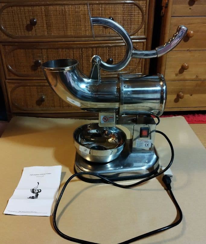 送料無料ステンレス砕氷機　アイスクラッシャー　中古 かき氷機