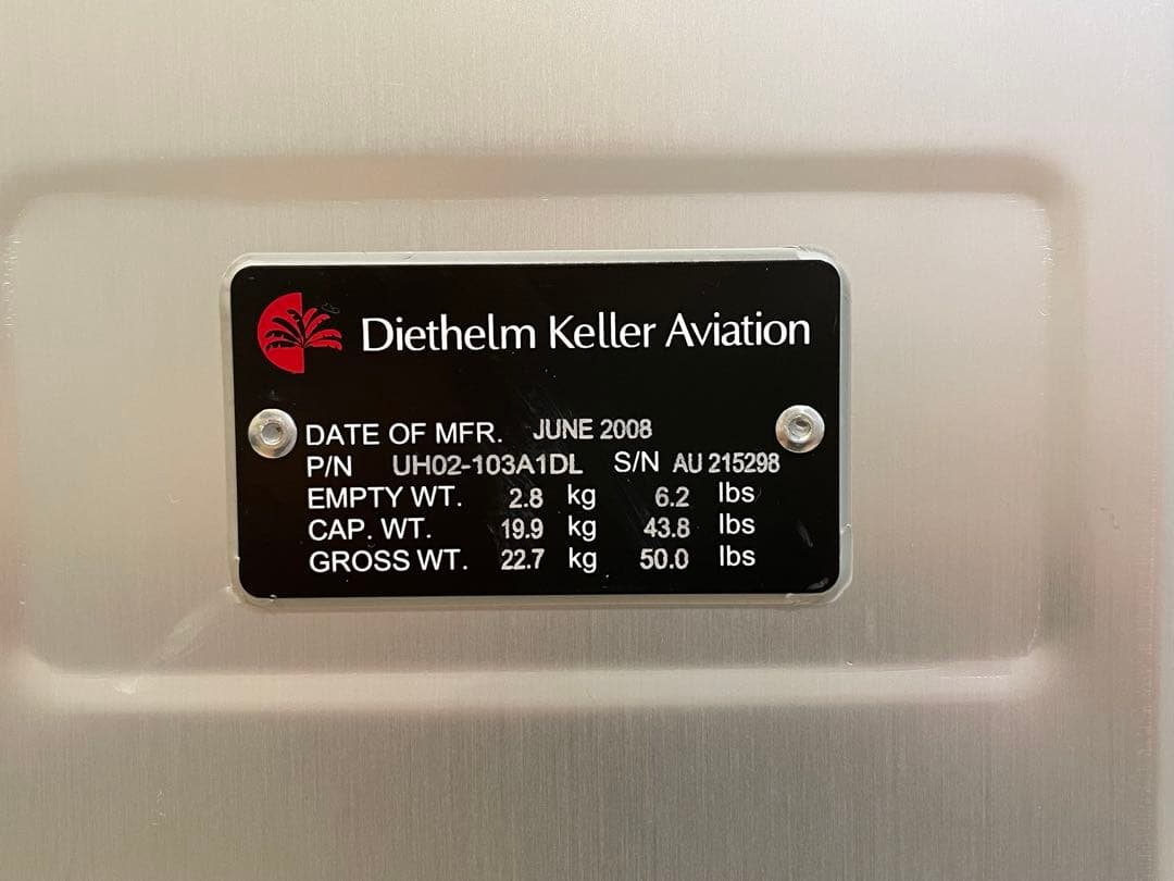 DELTA航空　ギャレーコンテナ　アルミBOX