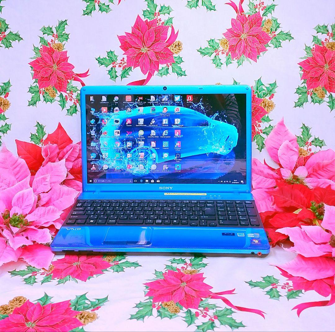 新型WIN11♥レアソニー♥Corei3搭載♥SSD256GB♥カメラ♥動画編集