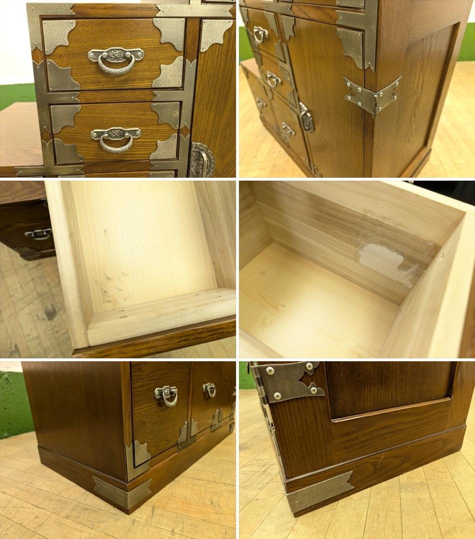 階段箪笥　時代箪笥　飾箪笥　箪笥　タンス　たんす　小物　収納　整理　抽斗　民藝