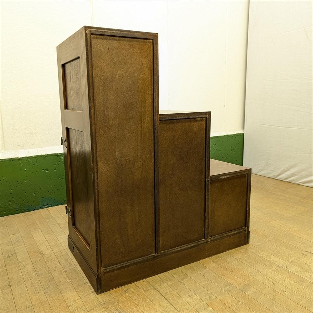 階段箪笥　時代箪笥　飾箪笥　箪笥　タンス　たんす　小物　収納　整理　抽斗　民藝