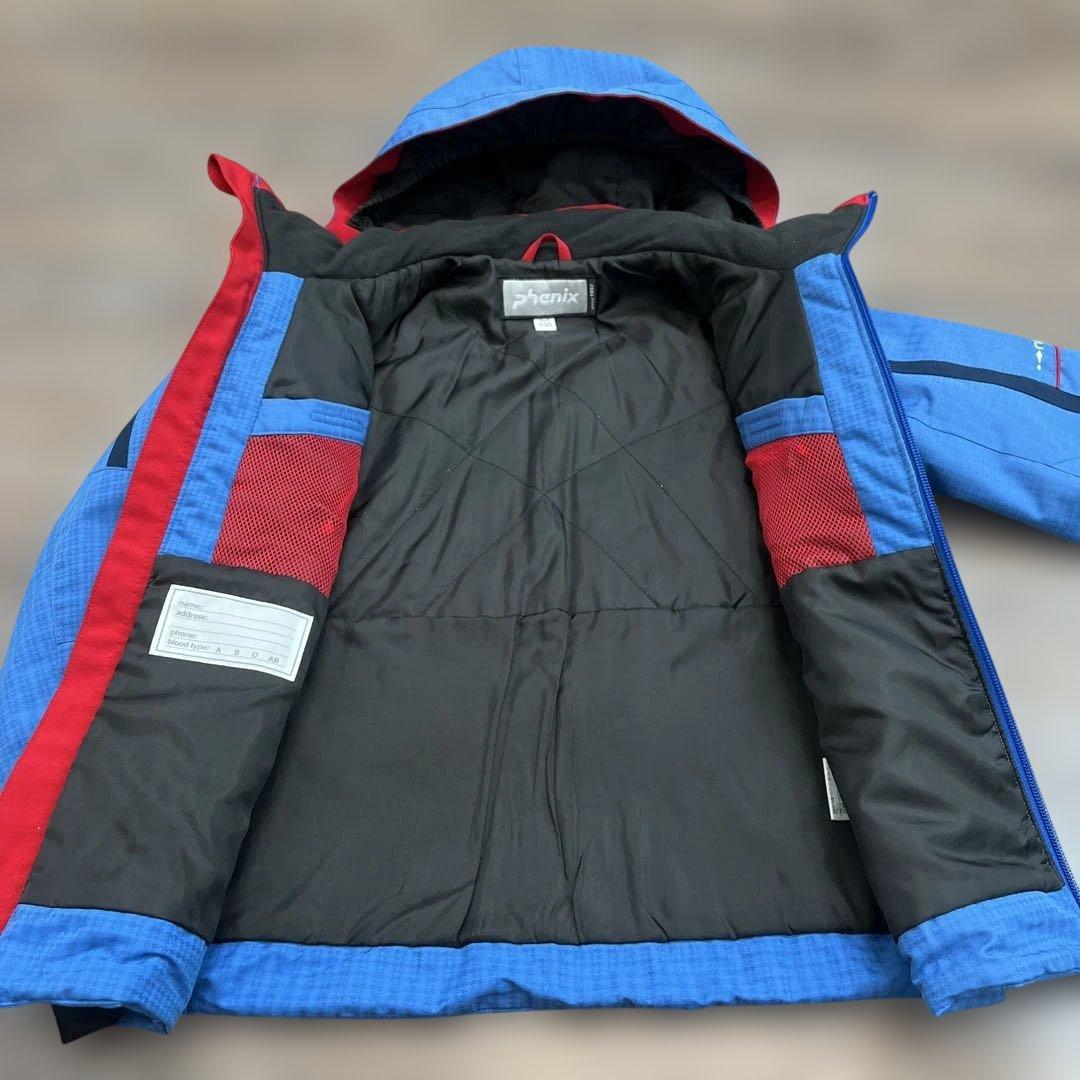 フェニックス 130 男の子　スキーウェア　青　ブルー　セットアップ