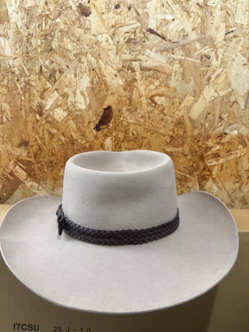 AKUBRA アクブラ　ウエスタンハット　テンガロンハット　ベージュ58キムタク