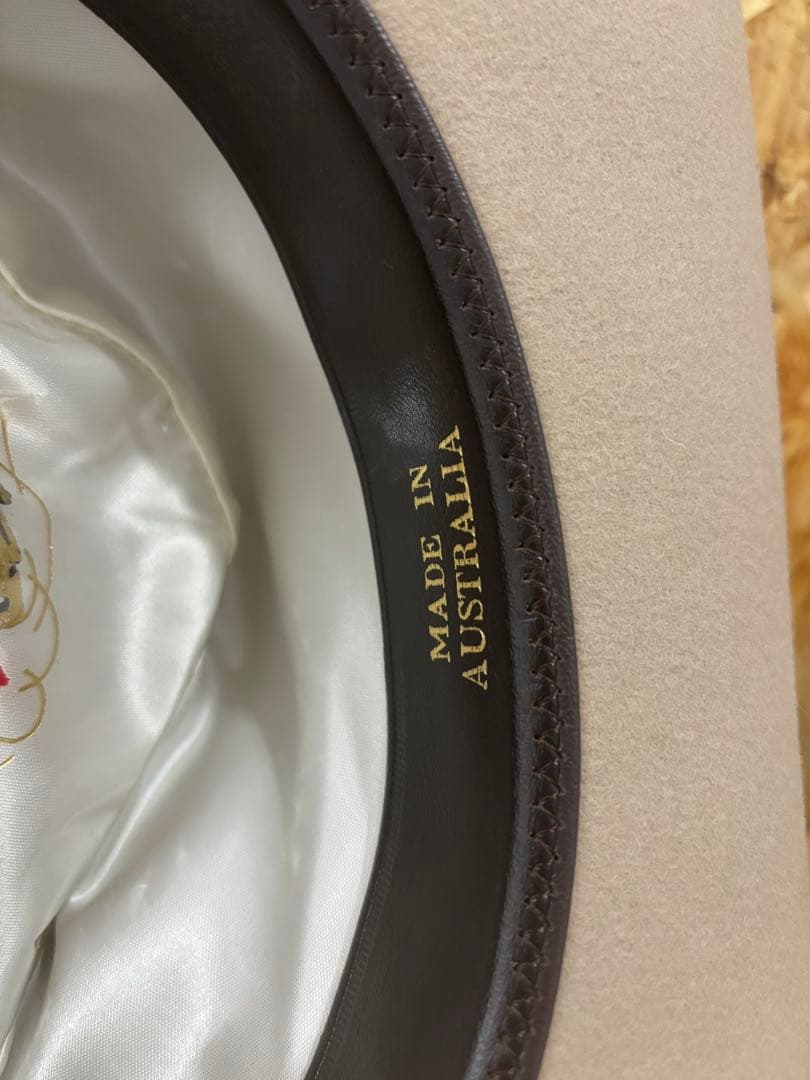 AKUBRA アクブラ　ウエスタンハット　テンガロンハット　ベージュ58キムタク