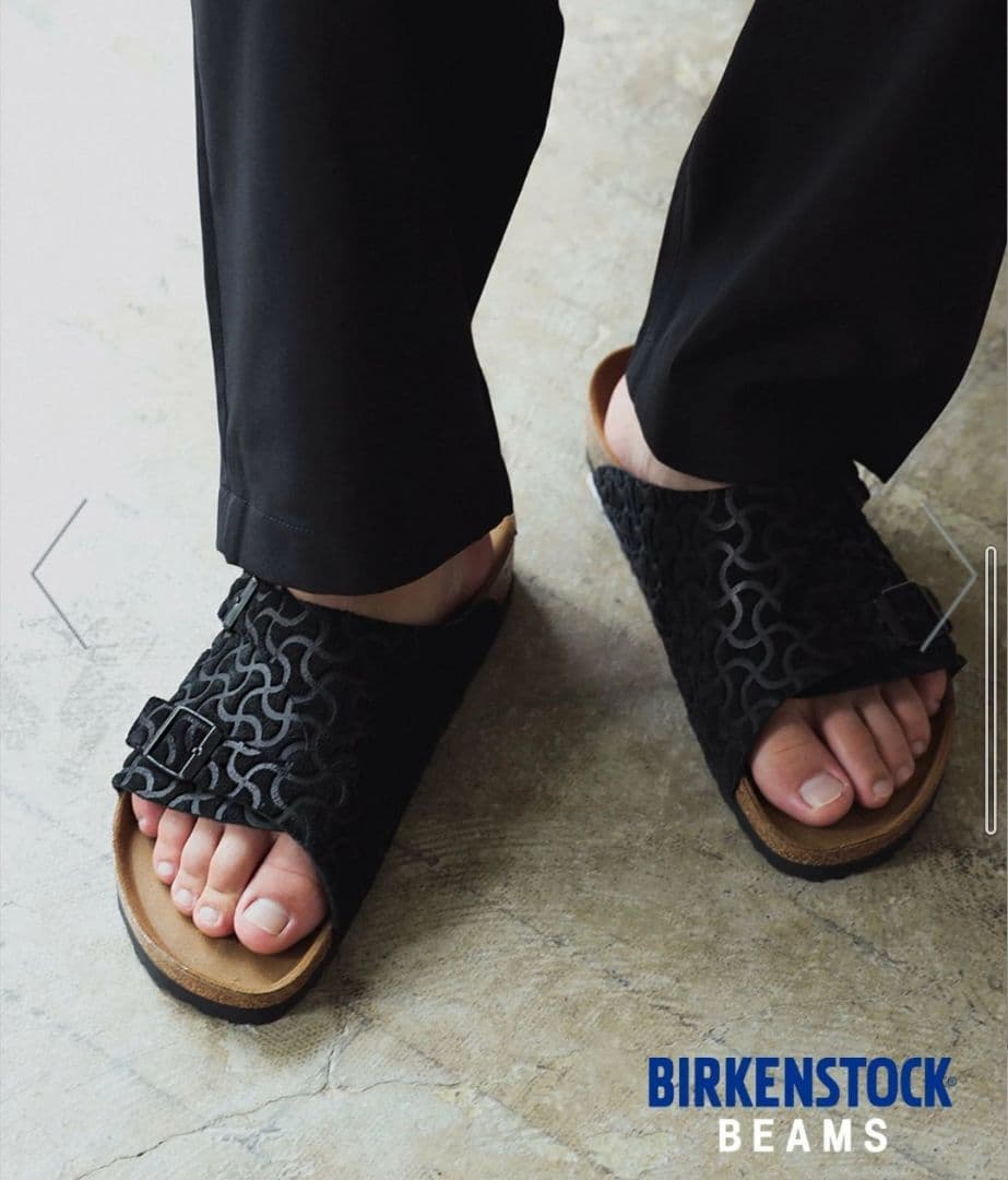 BIRKENSTOCK BEAMSコラボ ブラックサンダル