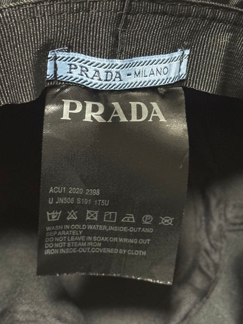 最終値下げ！ PRADA ブラック バケットハット