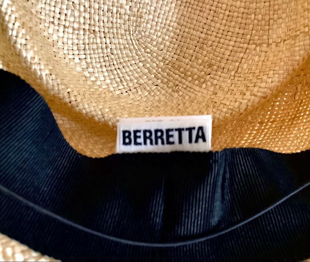 ベルレッタ BERRETTA 本田依子さん マープルミディアムブリム 麦わら帽子