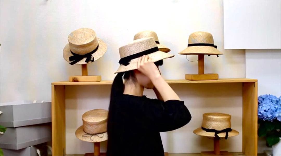 ベルレッタ BERRETTA 本田依子さん マープルミディアムブリム 麦わら帽子