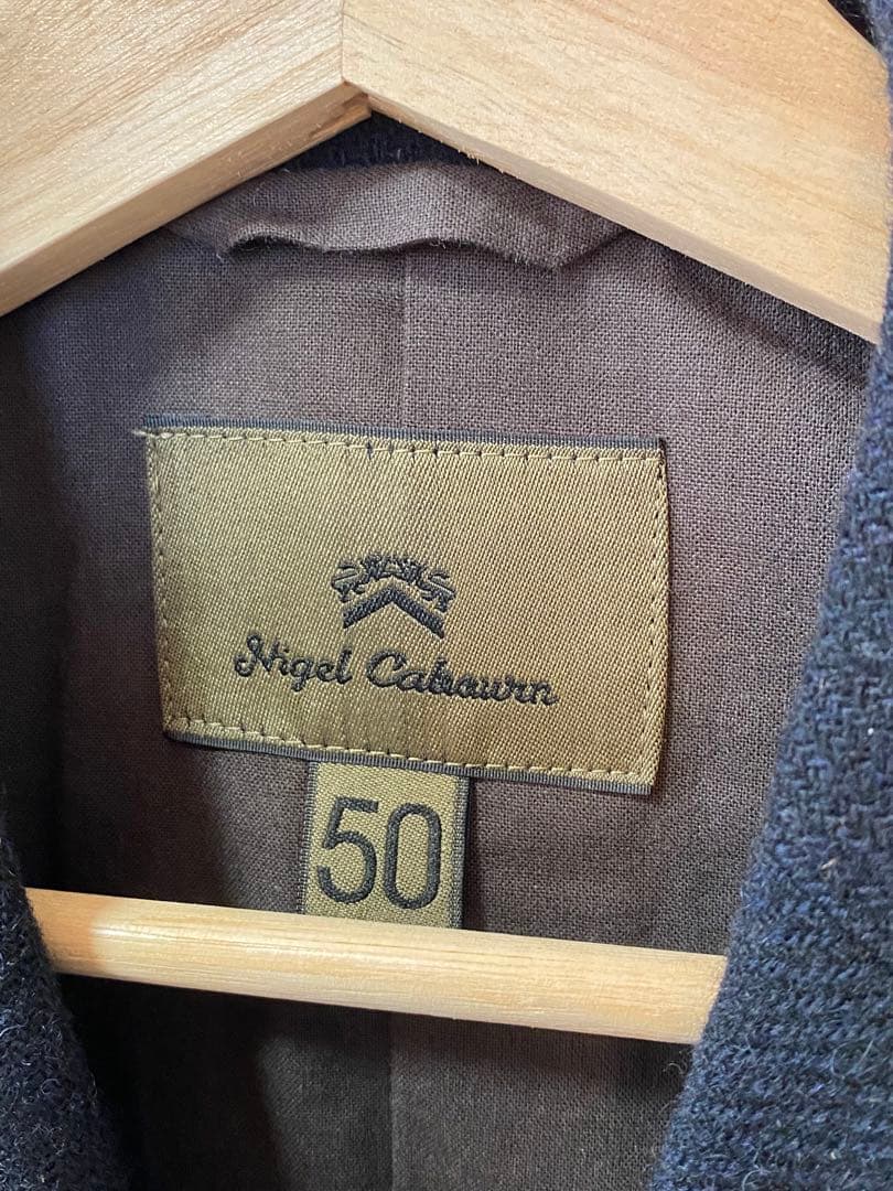 ナイジェルケーボン マロリーベスト ウール 50 ジャケット ネイビー