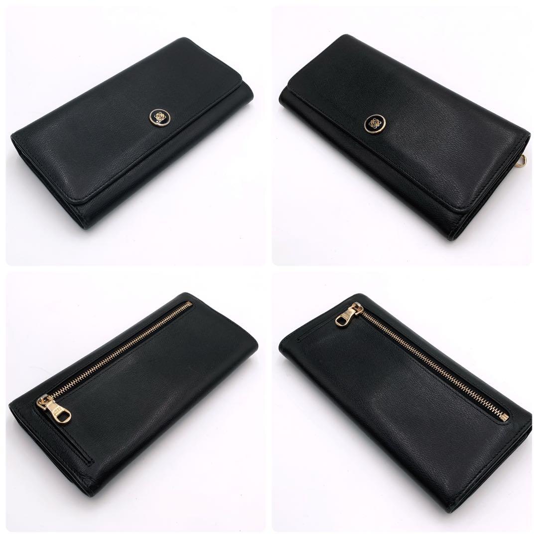 【美品✨】LOEWE ロエベ 長財布 ロングウォレット ロゴ金具