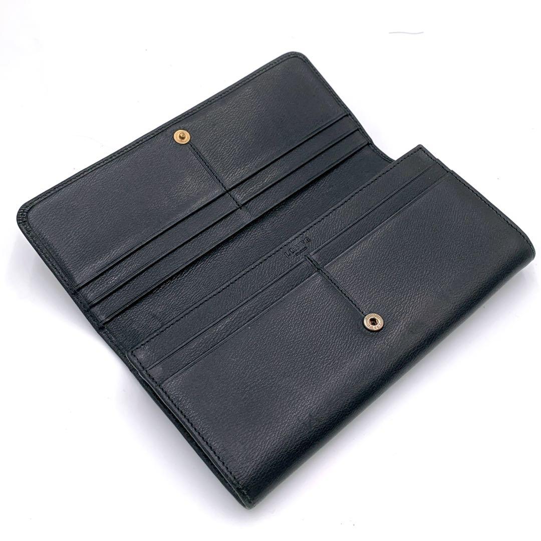 【美品✨】LOEWE ロエベ 長財布 ロングウォレット ロゴ金具