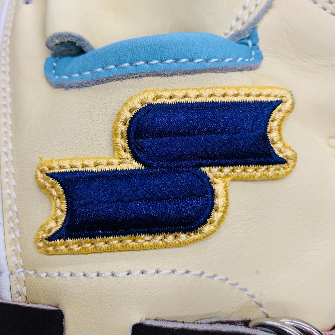 エスエスケイ　限定　軟式用　捕手用　カラフルミット　SMRCM123　型付け済み