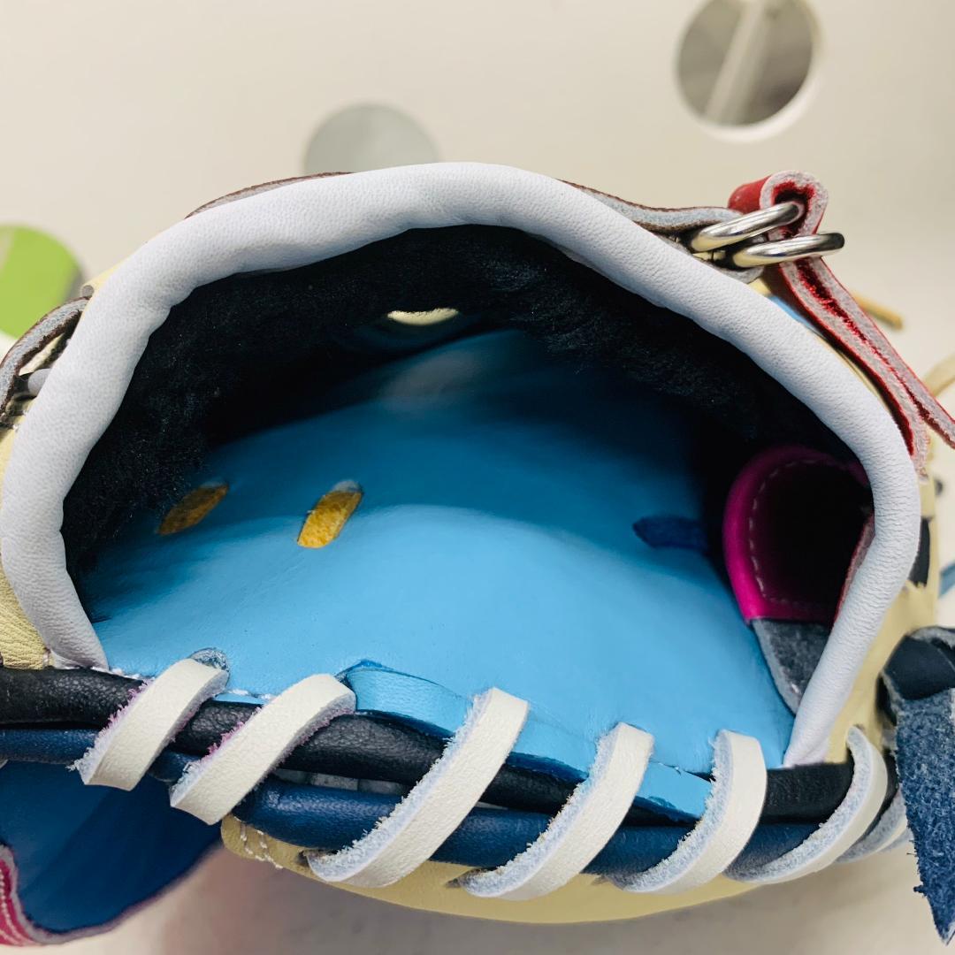 エスエスケイ　限定　軟式用　捕手用　カラフルミット　SMRCM123　型付け済み