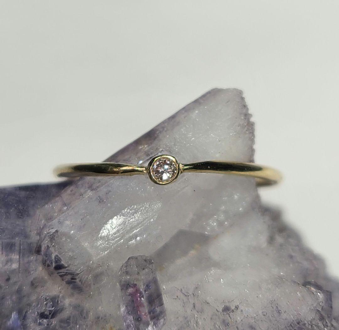 Hippieオーダー★アーガイル鉱山産ピンクダイヤモンドリング10K★