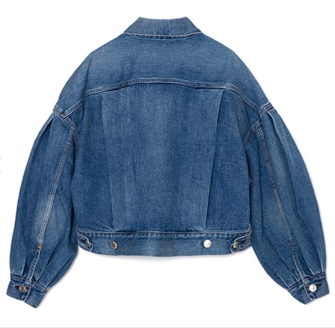 新品HYKE BALLOON SLEEVE DENIM JACKET/TYPE2
