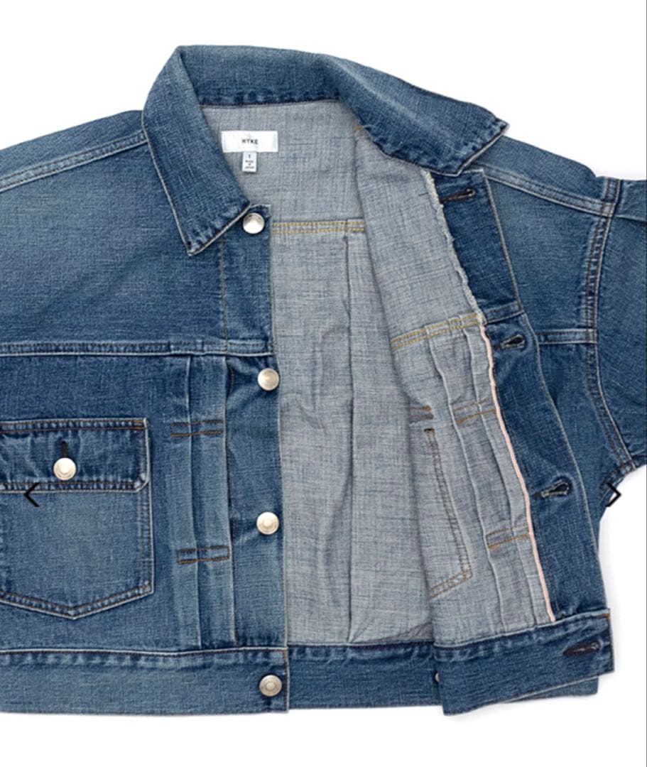 新品HYKE BALLOON SLEEVE DENIM JACKET/TYPE2