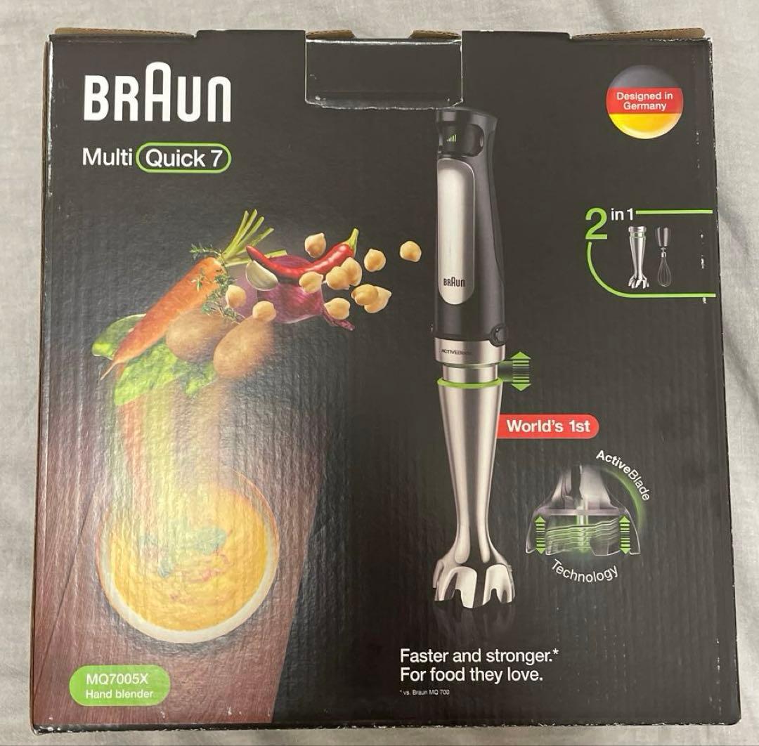 【新品・未開封】BRAUN マルチクイック 7 ハンドブレンダー MQ7005X