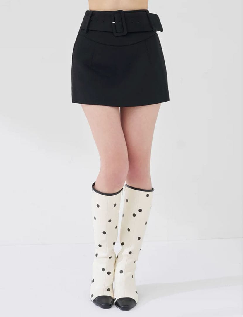 Darich シェイプラインベルトミニスカート