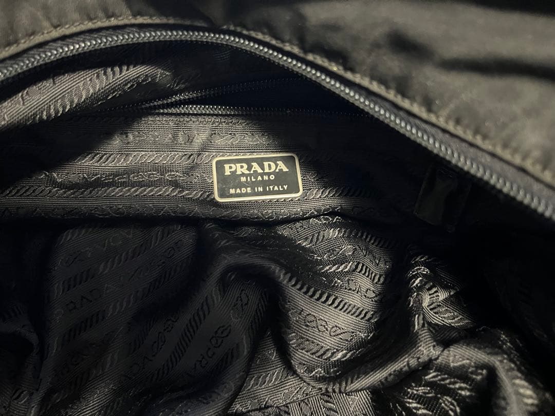 値下げ！PRADA メッセンジャーバッグ ブラック レザー テスートナイロン