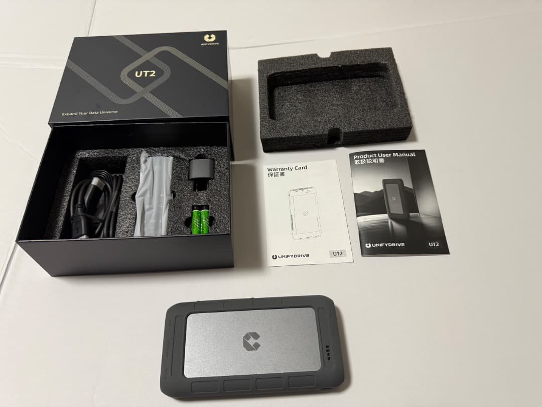 UT2 NAS Crucial SSD搭載 USB接続