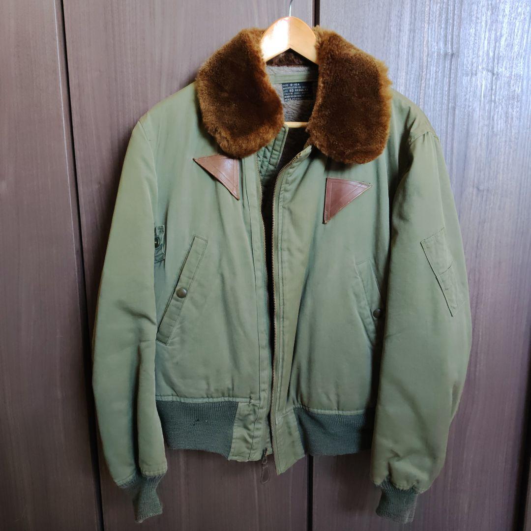 B-15A ミリタリージャケット 実物　サイズ40 　ヴィンテージ　40s