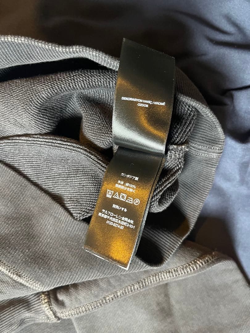 RRL / フレンチ テリー クルーネック (Black Indigo)