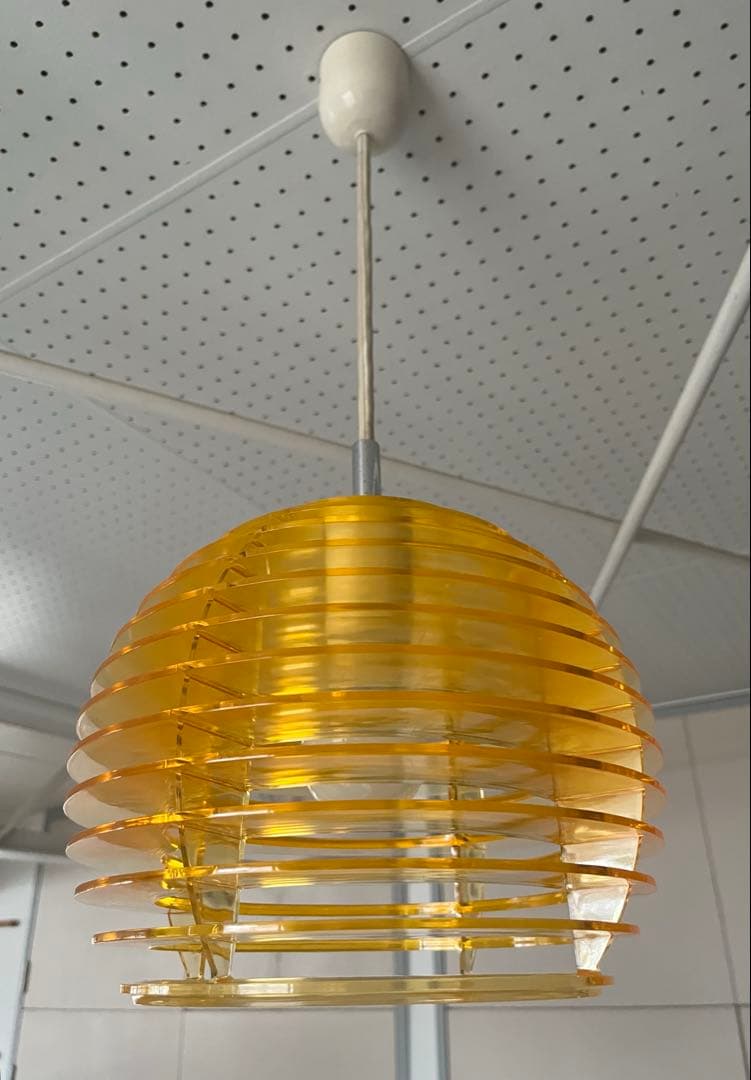 ヴィンテージ　70's ペンダントランプ　ミッドセンチュリー　スペースエイジ