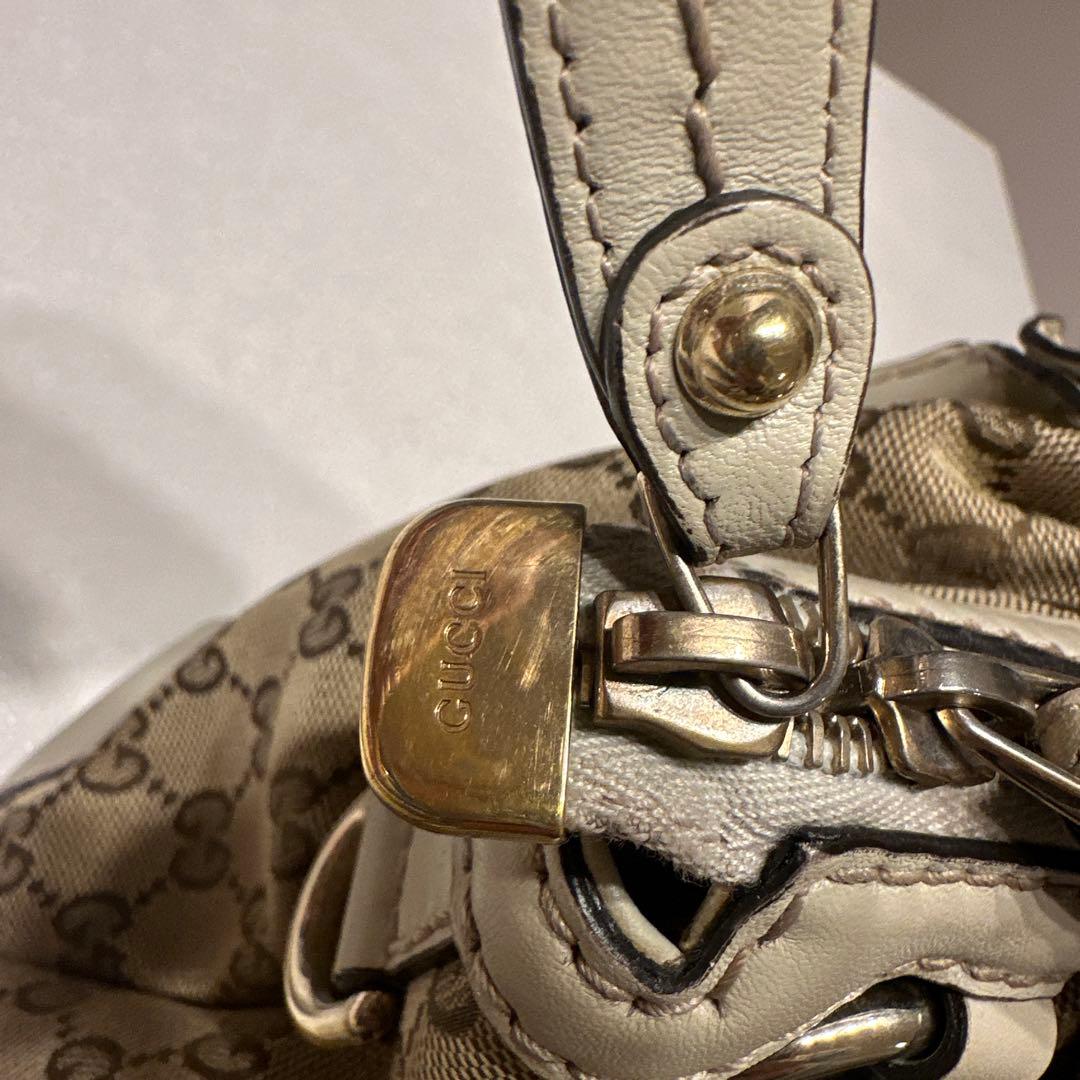 グッチ GGキャンバス ハンドバッグ ベージュ