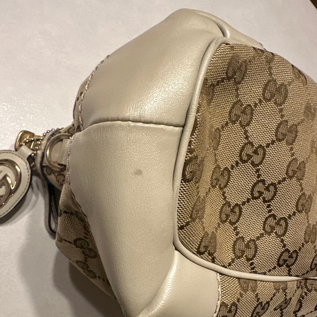 グッチ GGキャンバス ハンドバッグ ベージュ