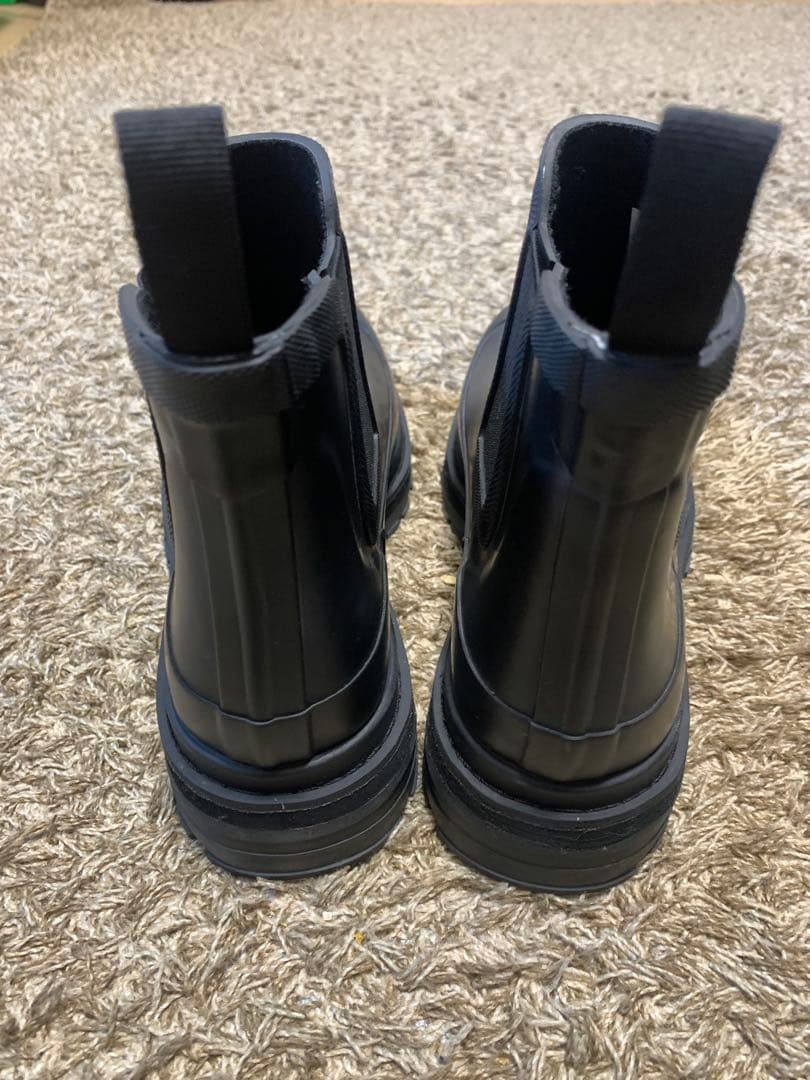 AIGLE ソフトレイン2 ラバーブーツ　サイドゴア長靴　ブラック