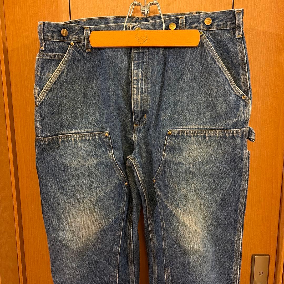 W38xL30 カーハート デニムペインターパンツ ダブルニー メキシコ製 ④
