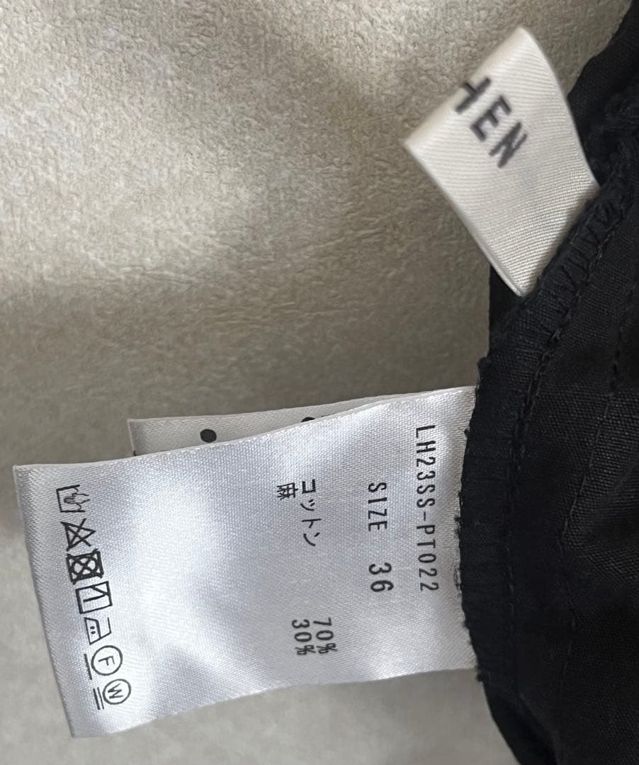 LOHEN ハイカウントバルーンパンツ 36 ブラック