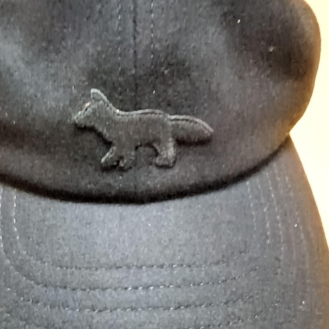 メゾン・キツネ　キャップ　ブラック