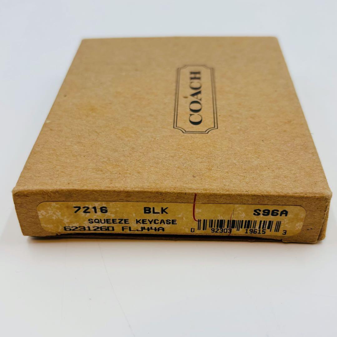 【極美品】オールドコーチ キーケース レザー ゴールド金具 箱付き ブラック