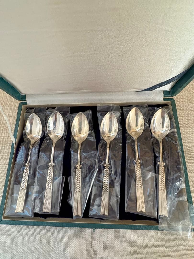 銀製　ティースプーン5本　銀座和光