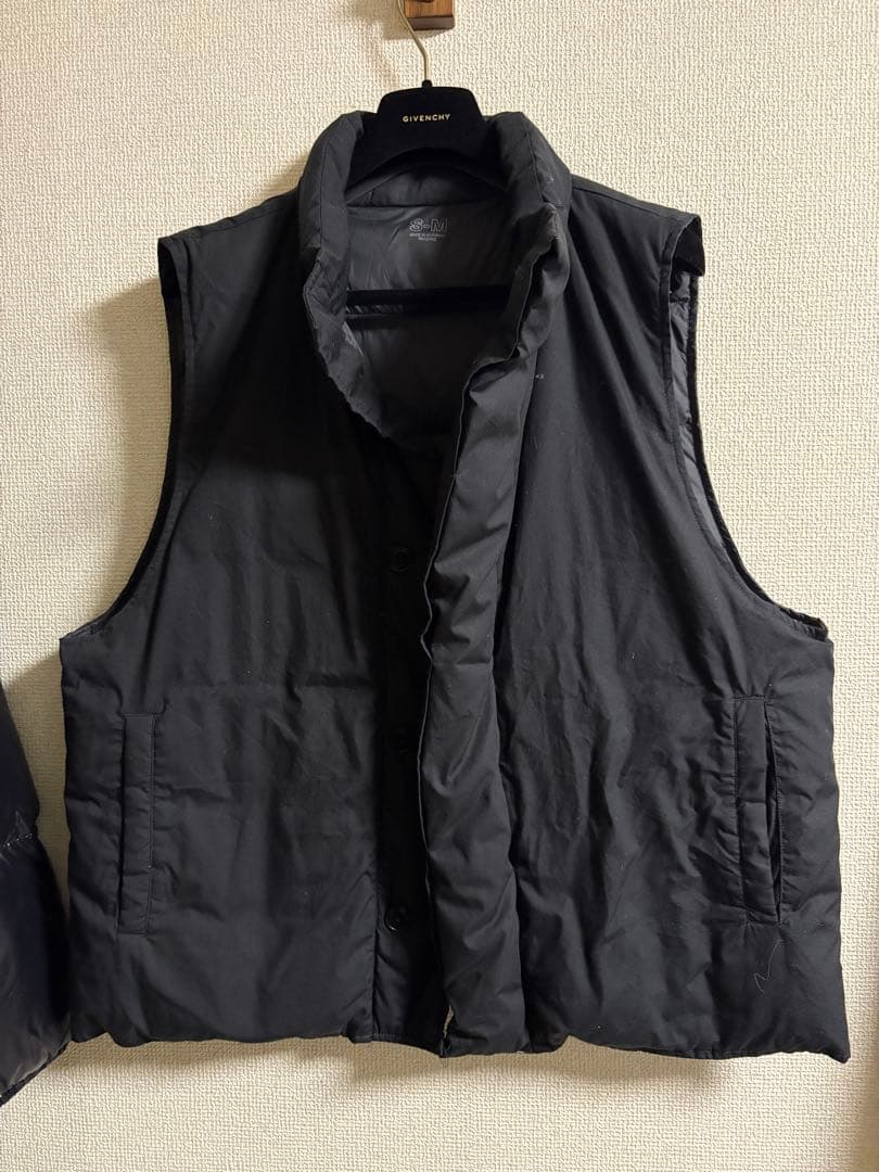 【MUJI LABO】高密度織り撥水ダウンベストS-M ジャケット　ノースリーブ